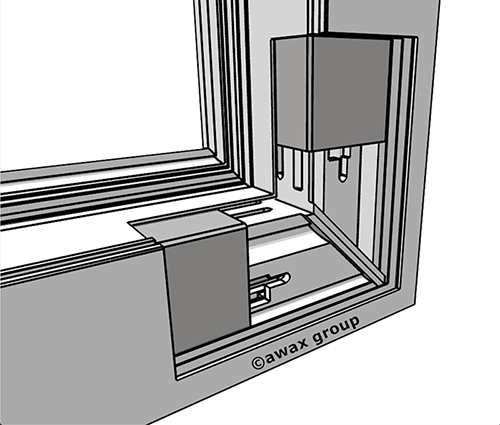 Corner reinforcements for PVC doors